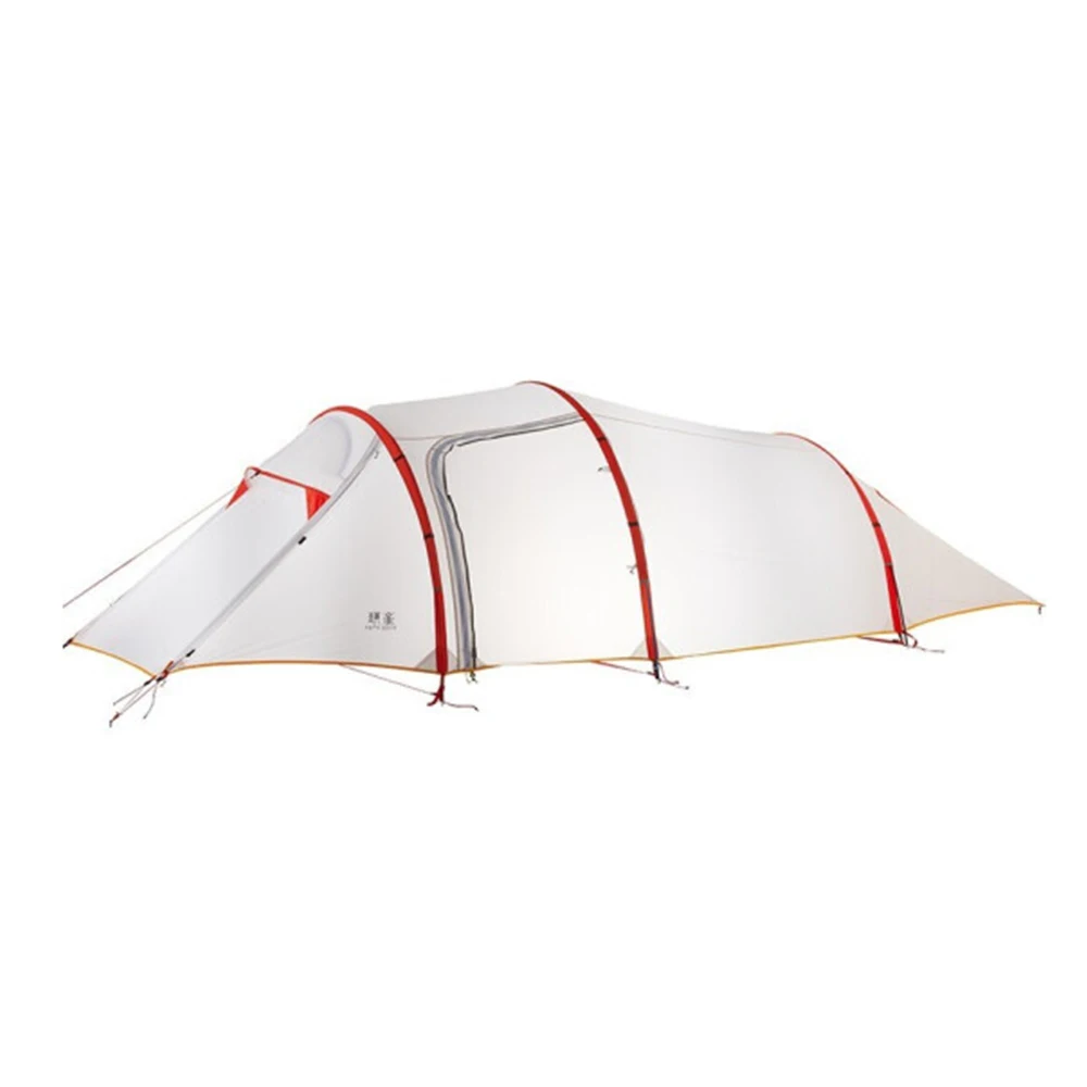 Ultralight 3 person Tunnel account outside camping equipment one bedroom one living room portable camping tunnel tent