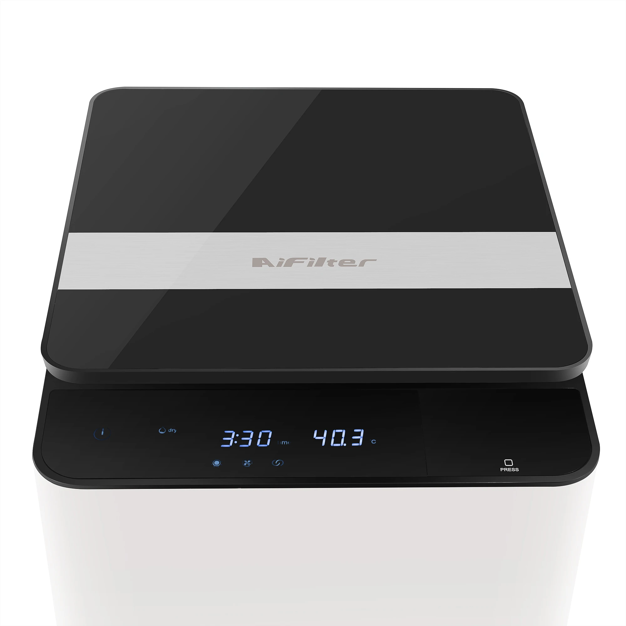 AiFilter Indoor Compost Bin Electric Food Waste Recycling Machine Stainless Steel Grinding Chamber Continuous Feed for Home Use