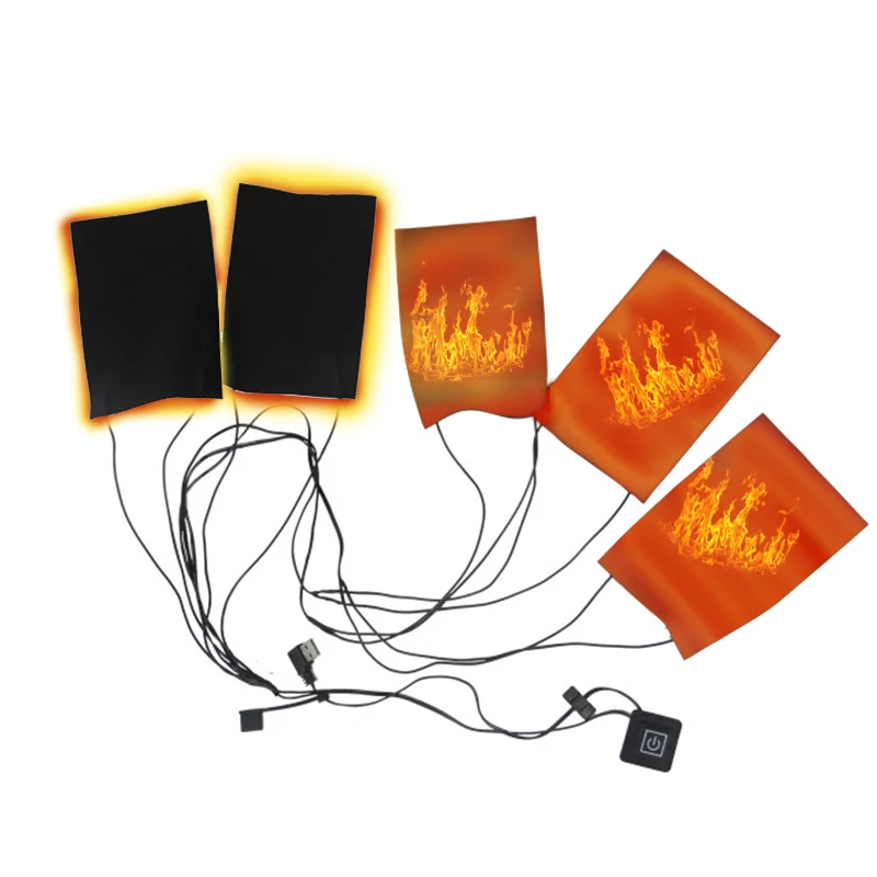 Custom Size Resistance Waterproof Flexible Electric Heating Electric clothes Graphene heating element