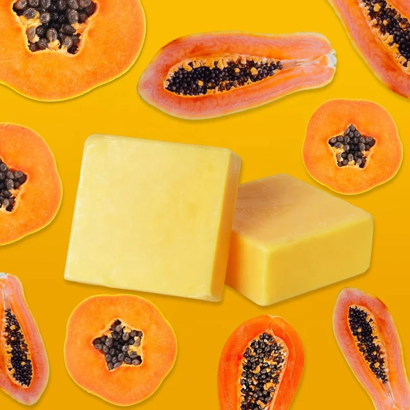 Soap Manufacturers Wholesale All Natural Honey Herbal Handmade Cleaning Whitening Papaya Toilet Soap For Face