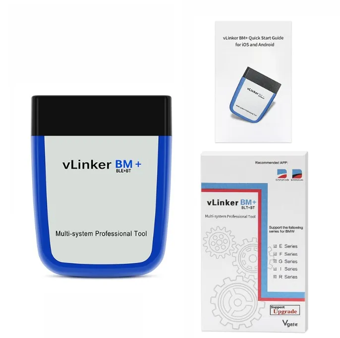 Vgate VLinker BM + беспроводное соединение BT 3 0 OBD2 считыватель кодов для Android автомобильный диагностический сканер