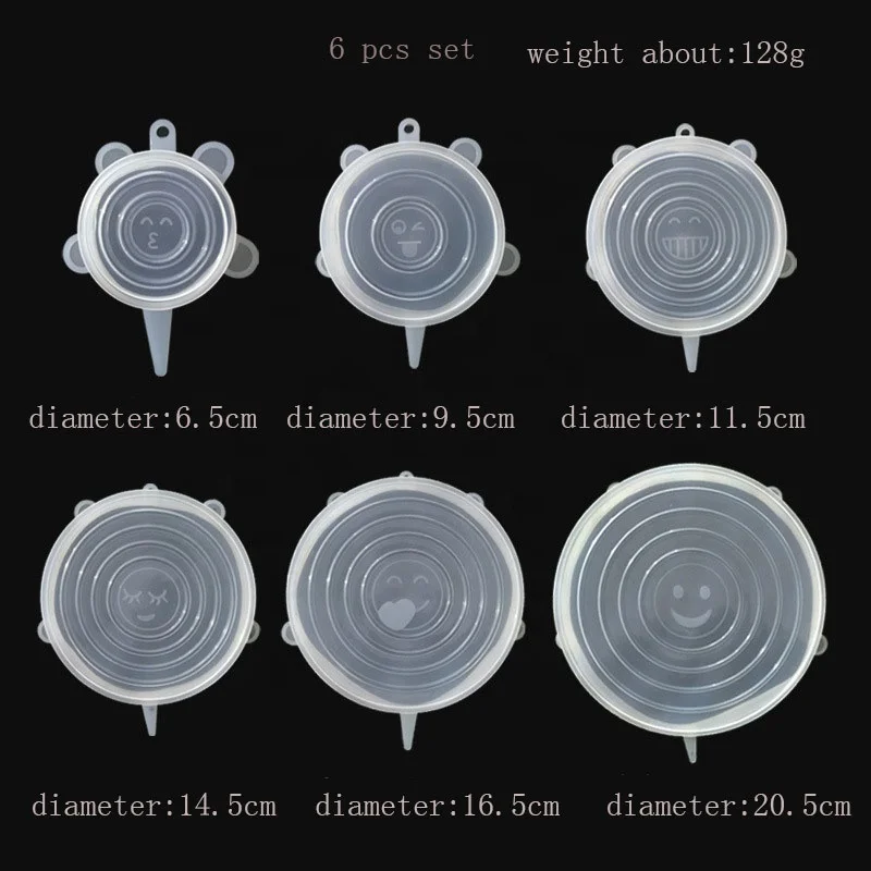 Силиконовая пищевая растягивающаяся пленка, силиконовая растягивающаяся крышка без бисфенола А, Прозрачная силиконовая растягивающаяся Крышка для фруктовой чаши