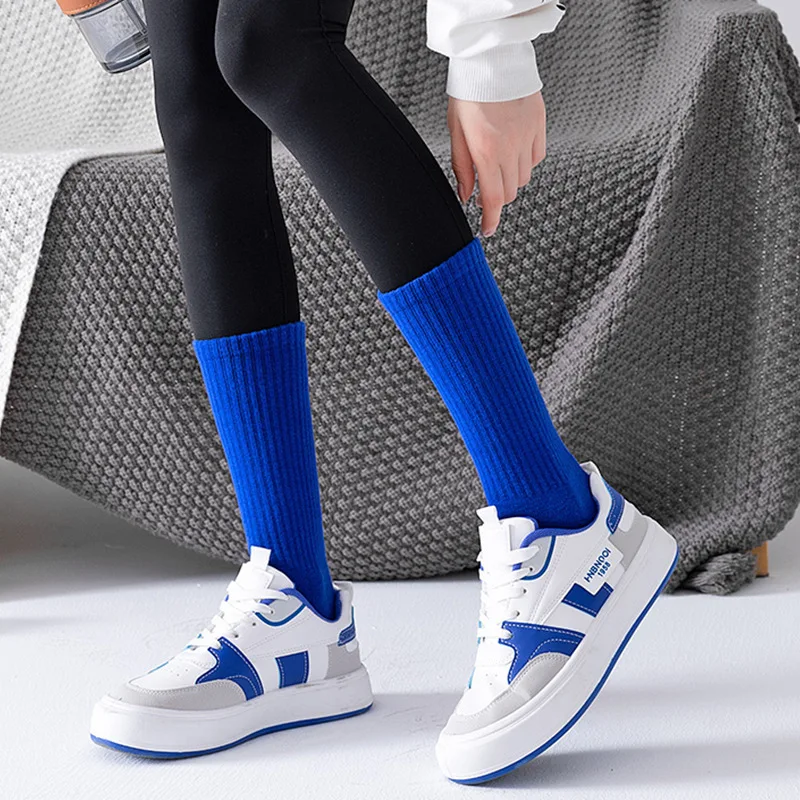 2024 New High Quality Long Tube Socks Yoga Dance Colorful Cotton Sporty Crew Sock