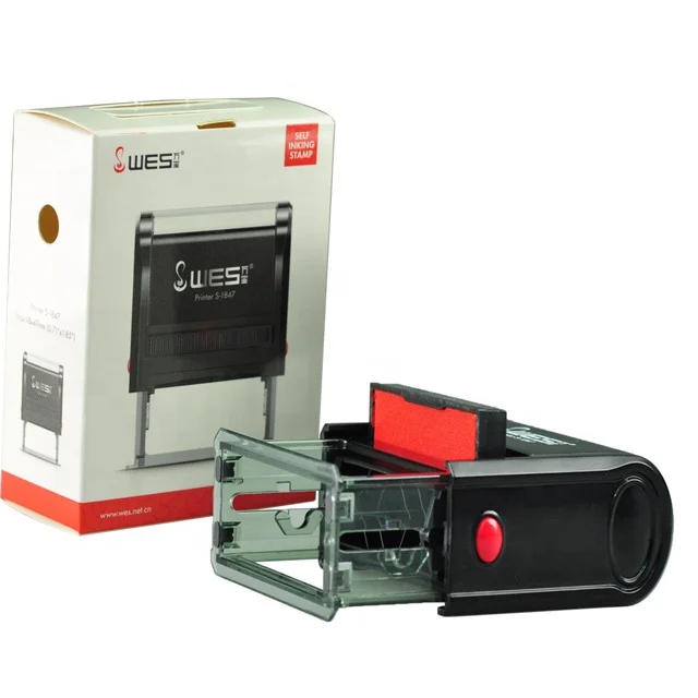 Customization stamp WES S-1847 self-inking stamp for office use rubber stamp