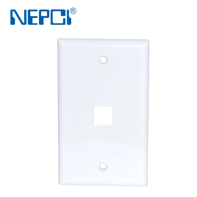 NEPCI single port115x70mm keystone/USB module faceplate panel XJY-NE-52-1 open mounted screw type wall plate