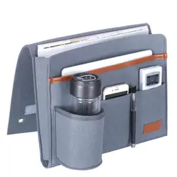 Felt Bedside Caddy Bedside Chair Hanging Storage Organizer for Holding Laptop Magazines