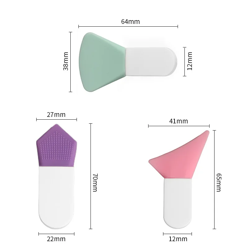 Luma Silicone Face Mini Mask Brushes Mask Facial Mud Tools Makeup Brush Flexible Facial Brushes for Applying