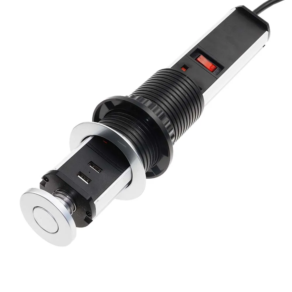 
Best product UK standard 3 gang type G outlets 2 usb ports portable travel adapter 220v 13A hidden extension power socket strip 