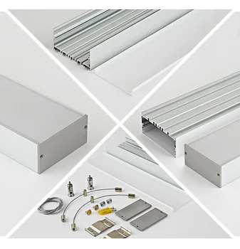 75x35mm led profile manufacture wide led aluminum profile channel for wide led strip profile linear