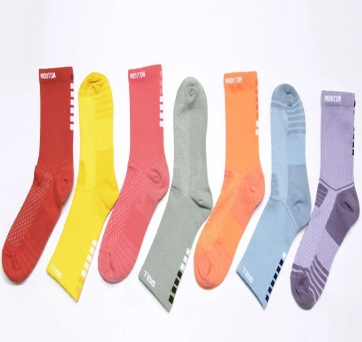 Monton Sports Custom Logo Socks Manufacturer Unisex Sport Cotton Socks Cycling Socks