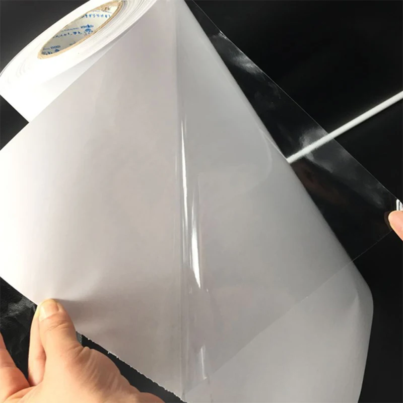 Clear film non adhesive static cling film 100mic transparent protective film