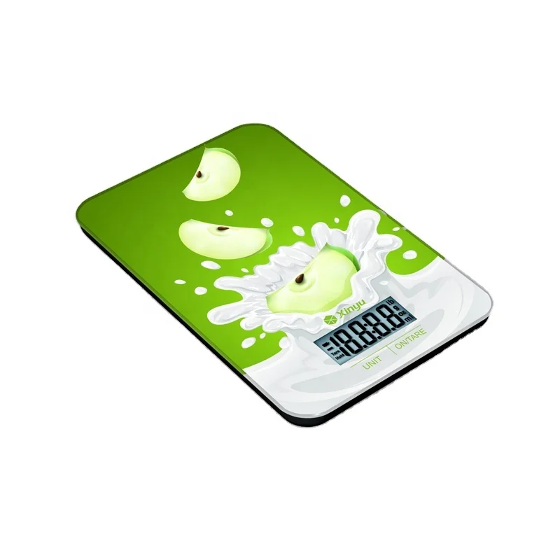 CE RoHS 5 Kg 1G super slim rectangle auto off food weight wireless wifi smart digital kitchen scale with app