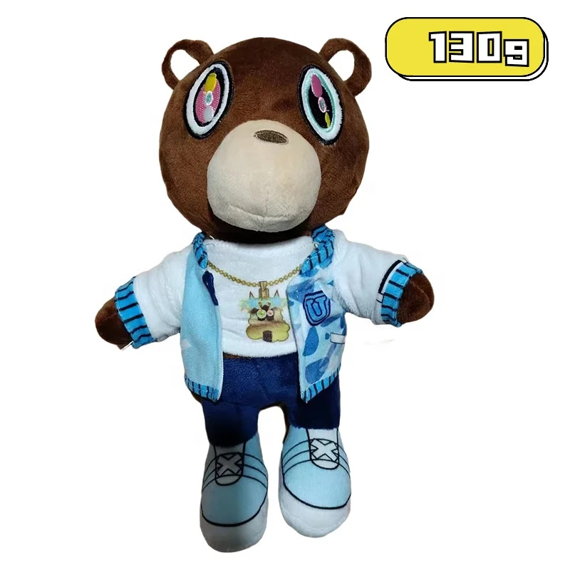 DOULUO new arrival Kanye Teddy Bear Plush Toy Stuffed Animal Plushie Doll Toys Custom Kanye West Bear for Graduation