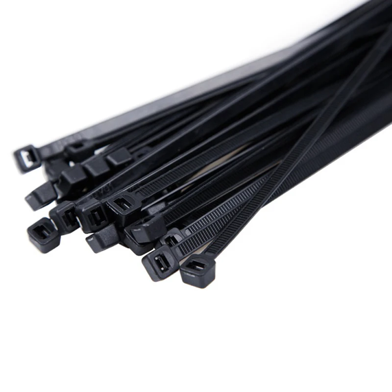 8 Inch Cable Ties Zip Ties Outdoor Kss Cable Ties Perfect for Indoor Strong Self-locking Black