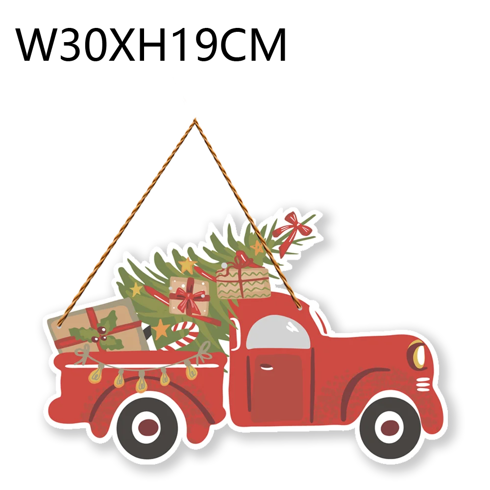 factory supply holiday wooden sign decoration Christmas tree wooden hanging sign for Christmas holiday decoration