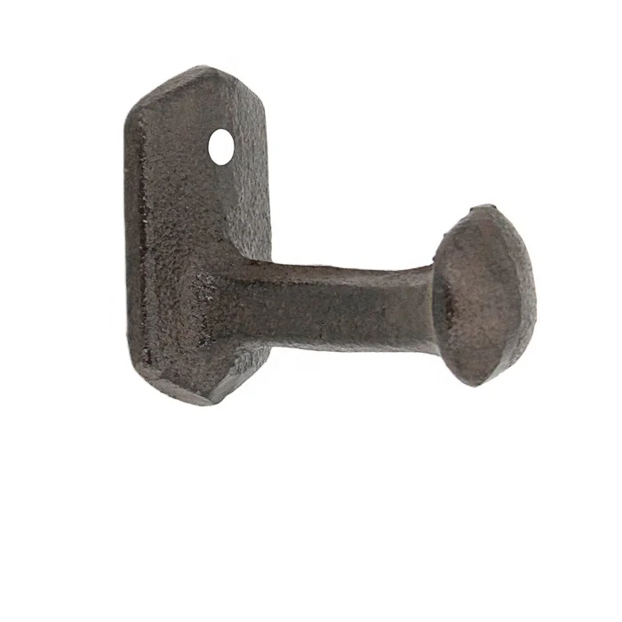 rustic cast iron wall mounted hanger hooks vintage heavy duty railroad spike hooks for hanging coat hat key bag