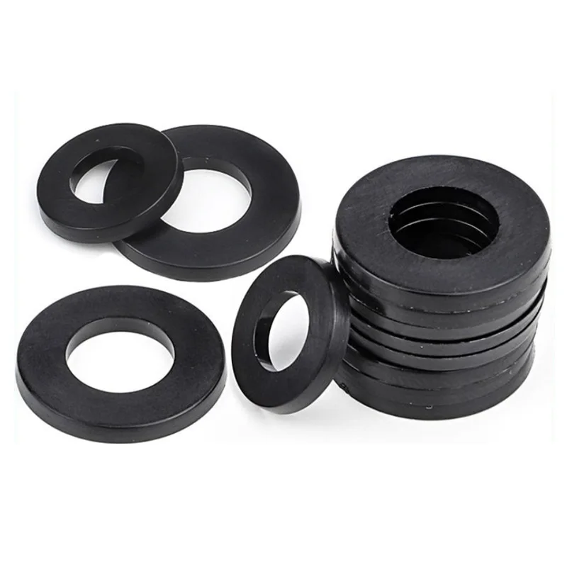 Black Nylon Plain Washer Plastic Round Flat Washer M6 Black Plastic Washer M2-m20 High Quality White Black 2 Mm 125 Din