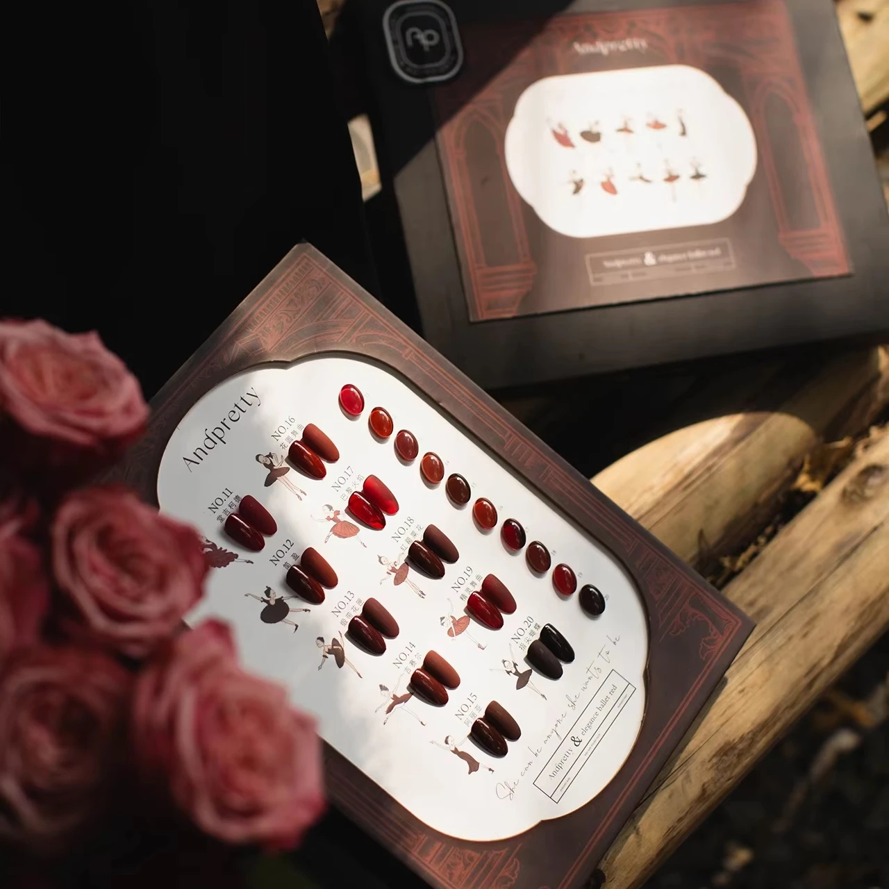 Andpretty 2025 Новый Модный 10 видов цветов Набор гелей для ногтей красная серия маникюрный салон популярный нетоксичный УФ-гель горячий товар набор дизайна оптом