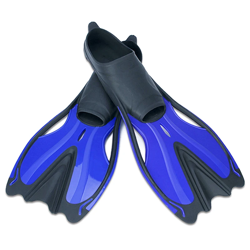 Aloma Short Scuba Fins Adults Men Women Snorkel Swim Fin Slip-On Design Durable Rubber Material Long Blade Swim Training