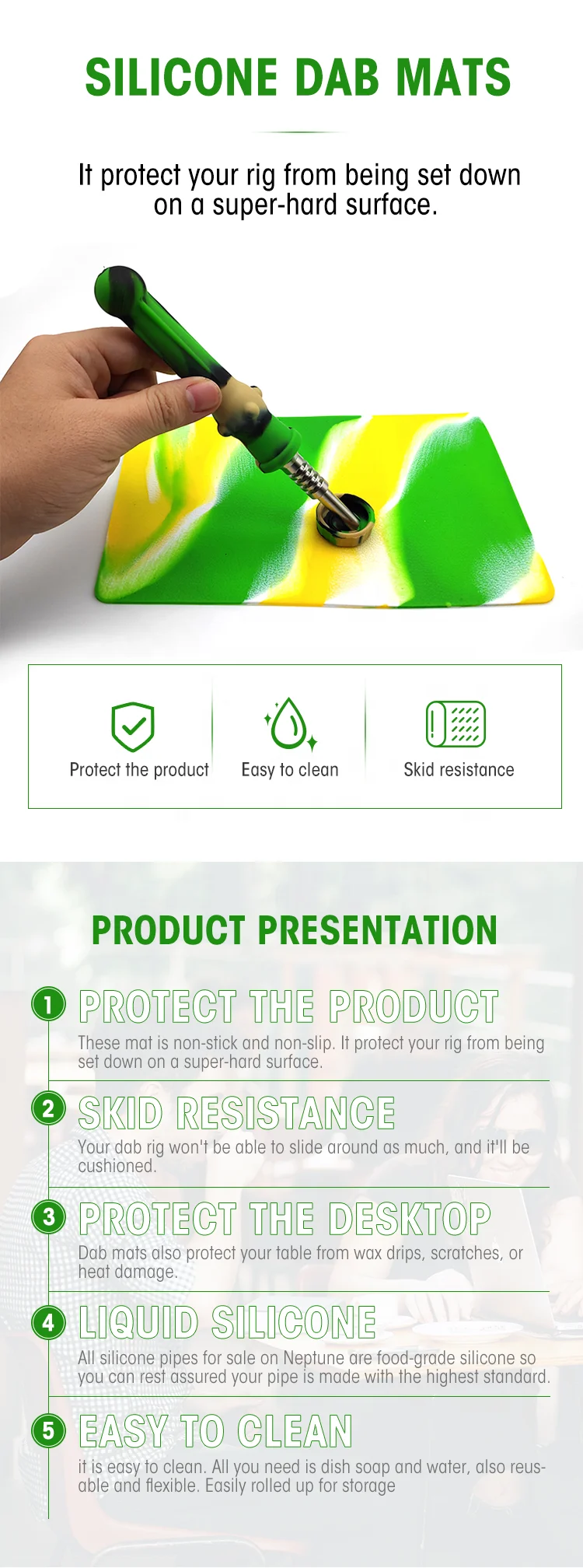 
In Stock Gift Pipes Rubber Cigar Case Stash Box Silicone Dabs Jar Wax Container 