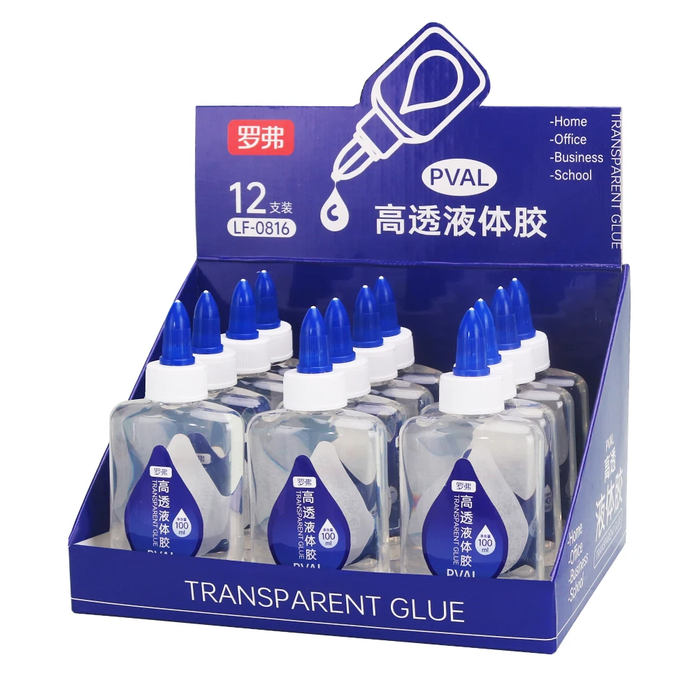 Оптовая продажа Фабричный нетоксичный безопасный жидкий клей Многофункциональный моющийся прозрачный для дома/офиса/школы