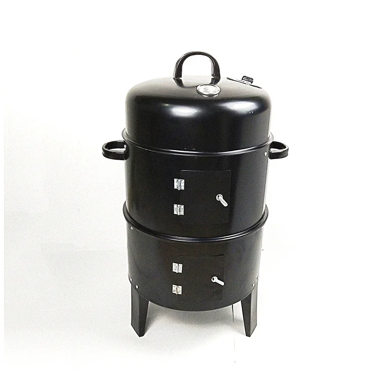 Multifunction Vertical Meat Smoker Wood Burning Charcoal Barbecue Oven Grill