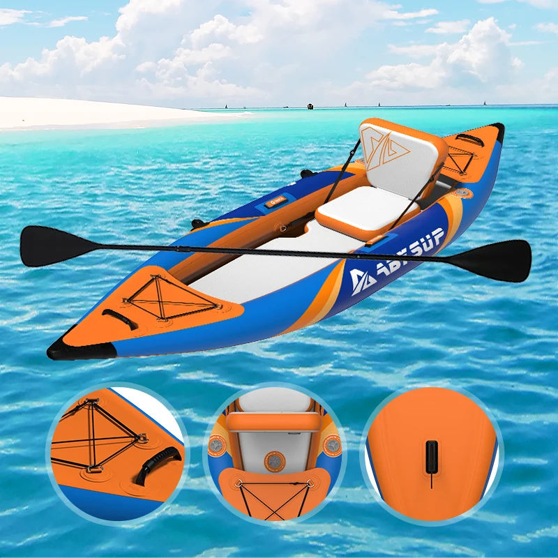 Wholesale Of New Canoe Boat Inflatable Kayak High Speed Pvc Inflatable Kayak Rowing Boat Rigid