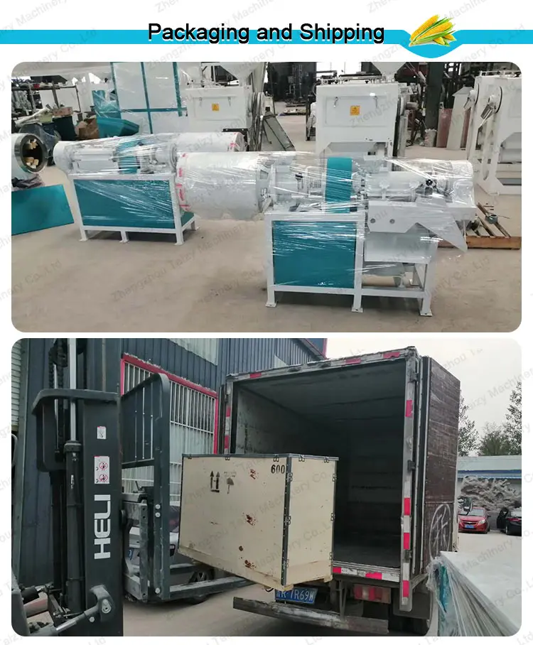 Wholesaler maize corn degerminate grits grinding  making machine in Philippine