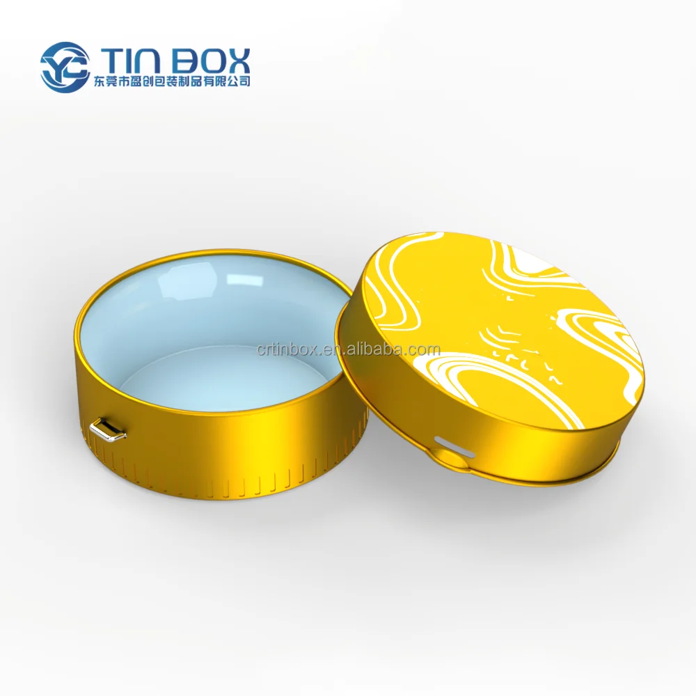 Airtight 1/4  1/2 Oz Flower Round Child Resistant Metal Can Round Decorative Tin Tea Box Lid Window For Gummies Candies Flowers
