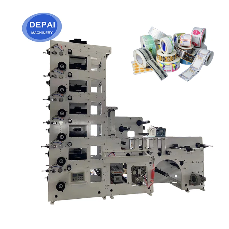 High Speed Automatic Flexographic Printers Paper Roll 2 4 6 Colors Uv label Flexo Printing Machine