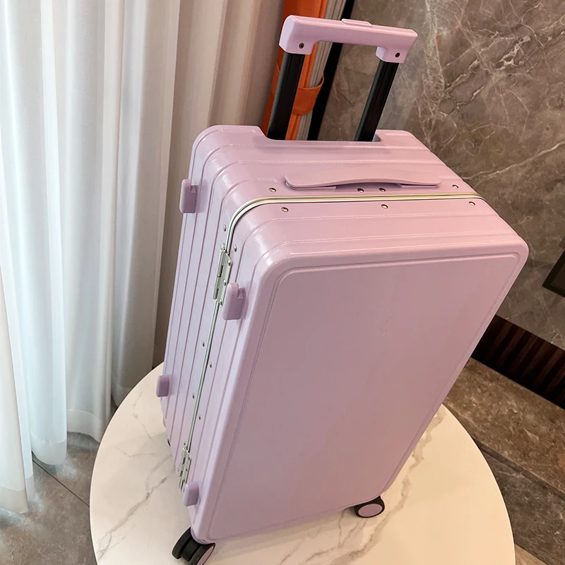 2023 Factory New Design Business trip Travelling Bags Trolley Luggage With Cup Holder and USB charging suitcase