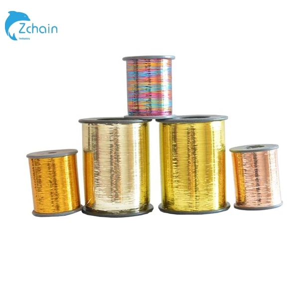 Free Sample M Type Metallic Yarn Lurex Yarn Zari Jari Factory Directly Wholesale Rainbow Pearl Transparent