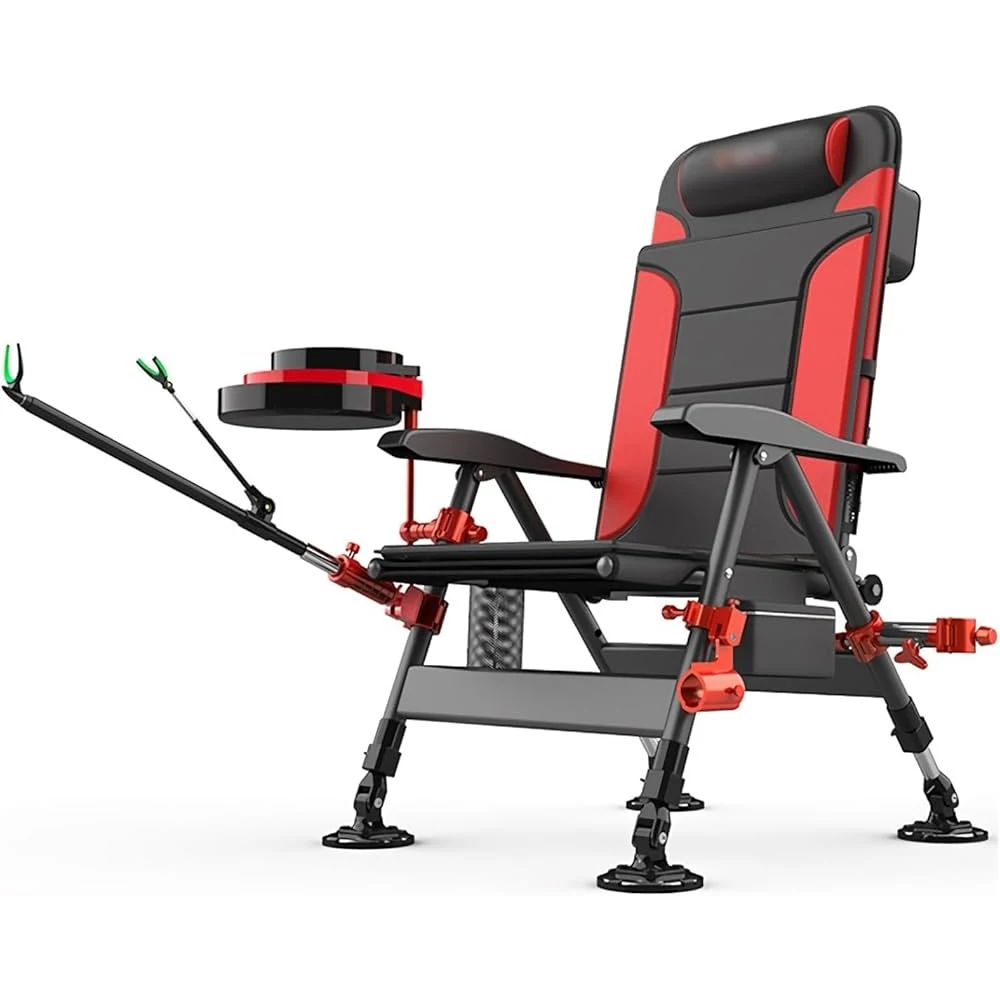 Factory Price Multifunction Outdoor Padded Fishing Chair Fishing Platform Chair Portable Fishing Chair