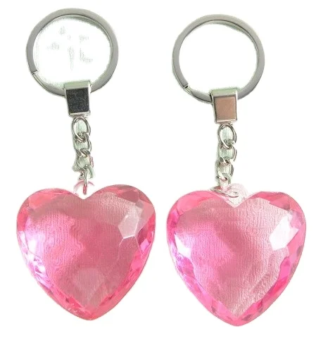 Высококачественные акриловые прозрачные блестящие брелоки в форме