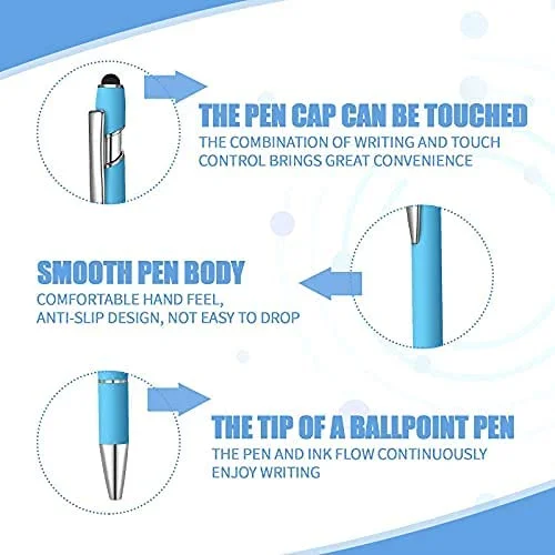 Best Cheap Click Pen Promotional Metal Biro Touch Screen Ballpoint Pens With Customized Logo
