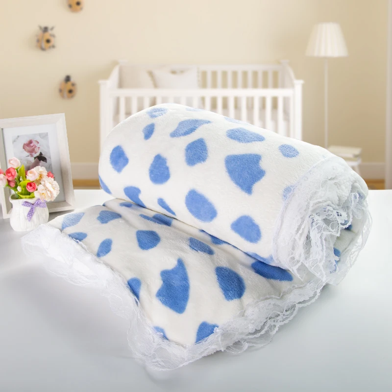 
Quality Grade 100% Acrylic Material Baby Soother shawl knitted baby quilt 