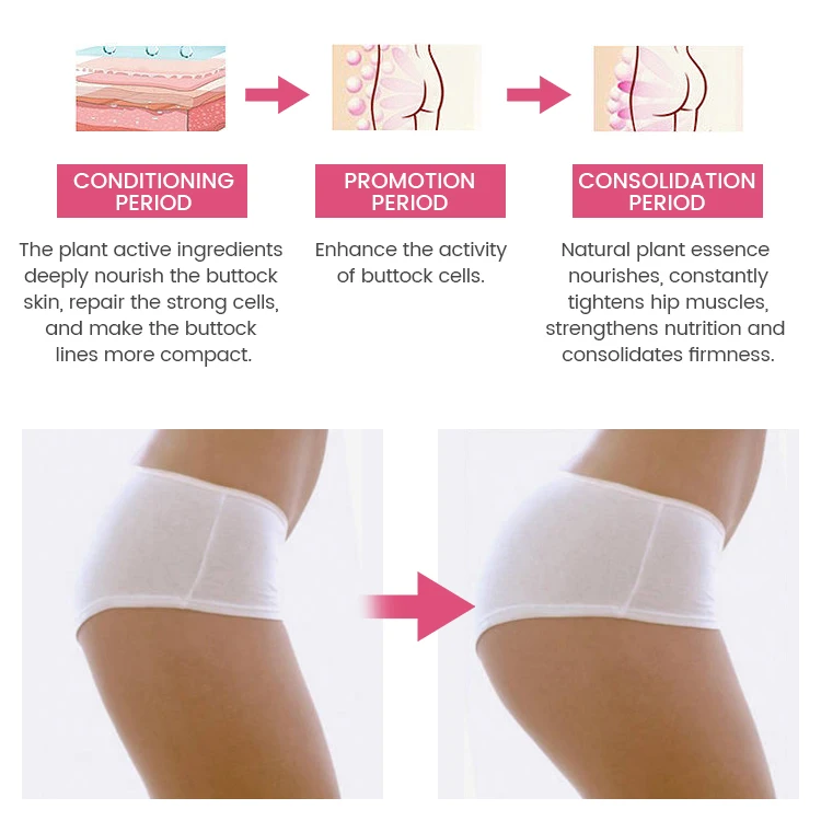 Boobs Enlargement Cream Women Hip Lift Up Massage Herbal Big Butt Enhancement Cream