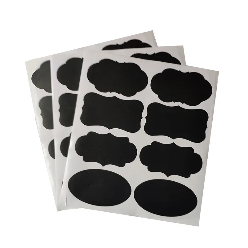 Waterproof PVC water bottles sticker removable special-shaped self-adhesive label kitchen stickers