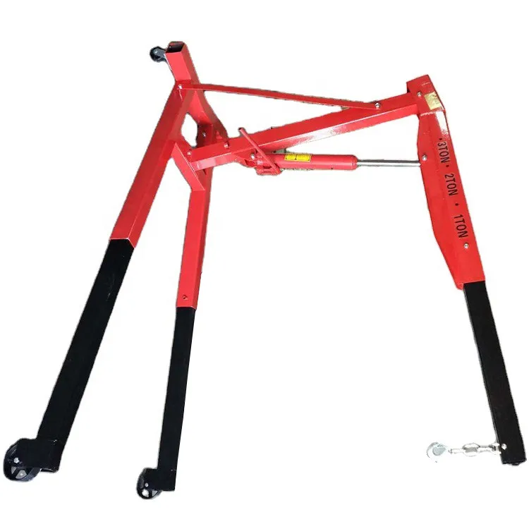 Factory Wholesale 1ton 2ton 3ton Mini Car Engine Lifting Folding Crane Truck Lifting Crane