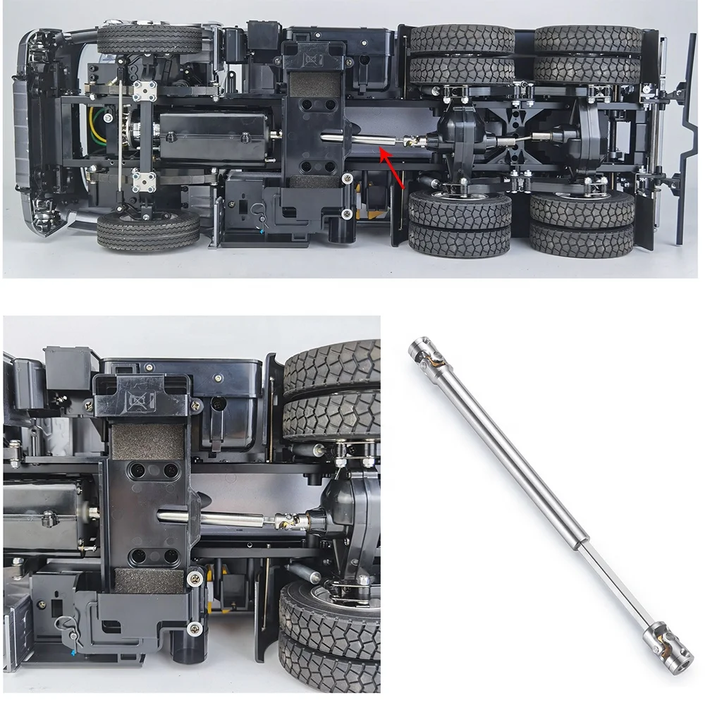 Strengthen RC Car Metal 65-85mm/70-90mm/75-100mm Drive Shaft Joint for 1/14 Tamiya Trailer Tractor Truck Model Car Spare Parts