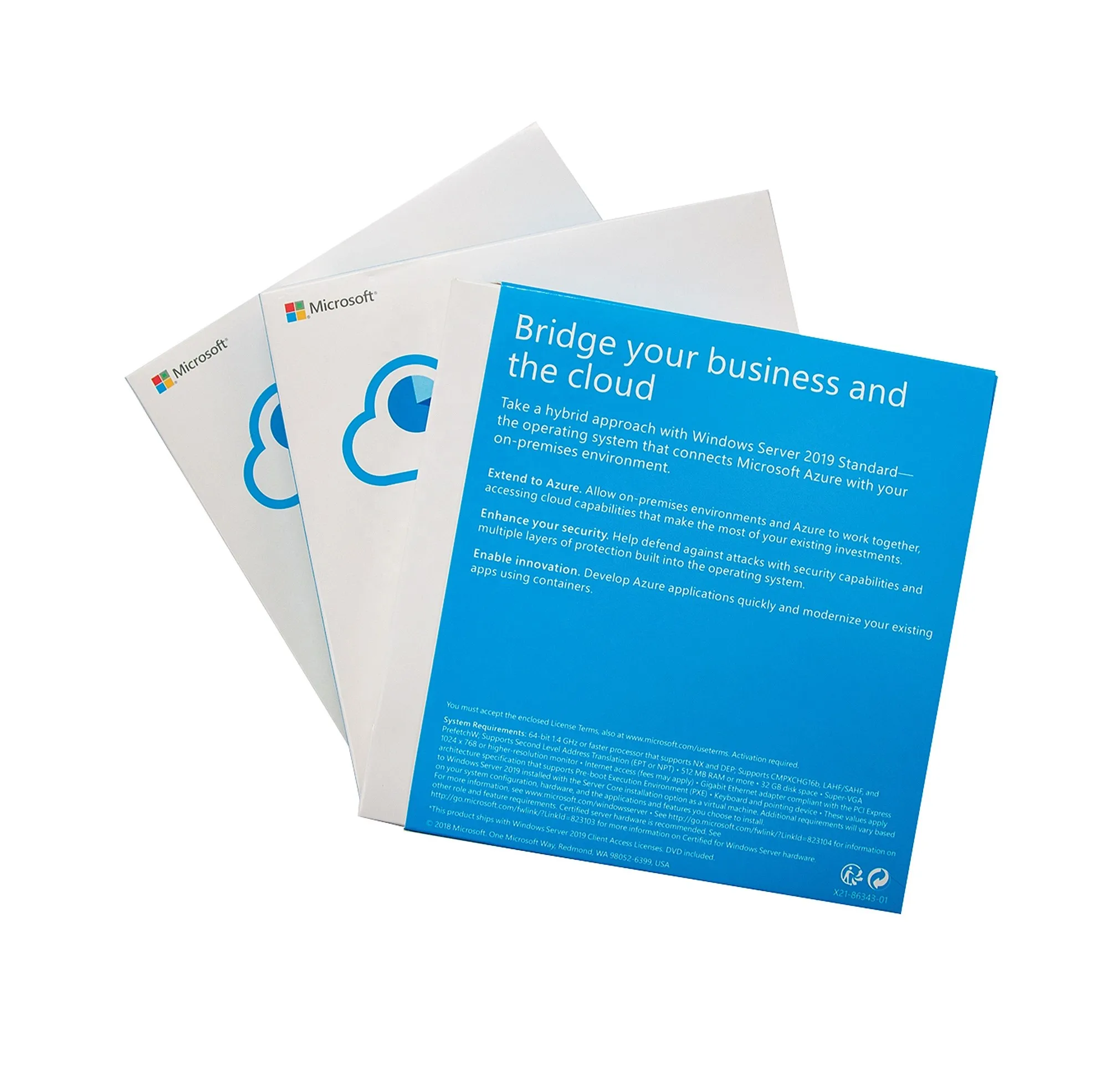 
Microsoft hot sell software windows server standard 2019 DVD full box 