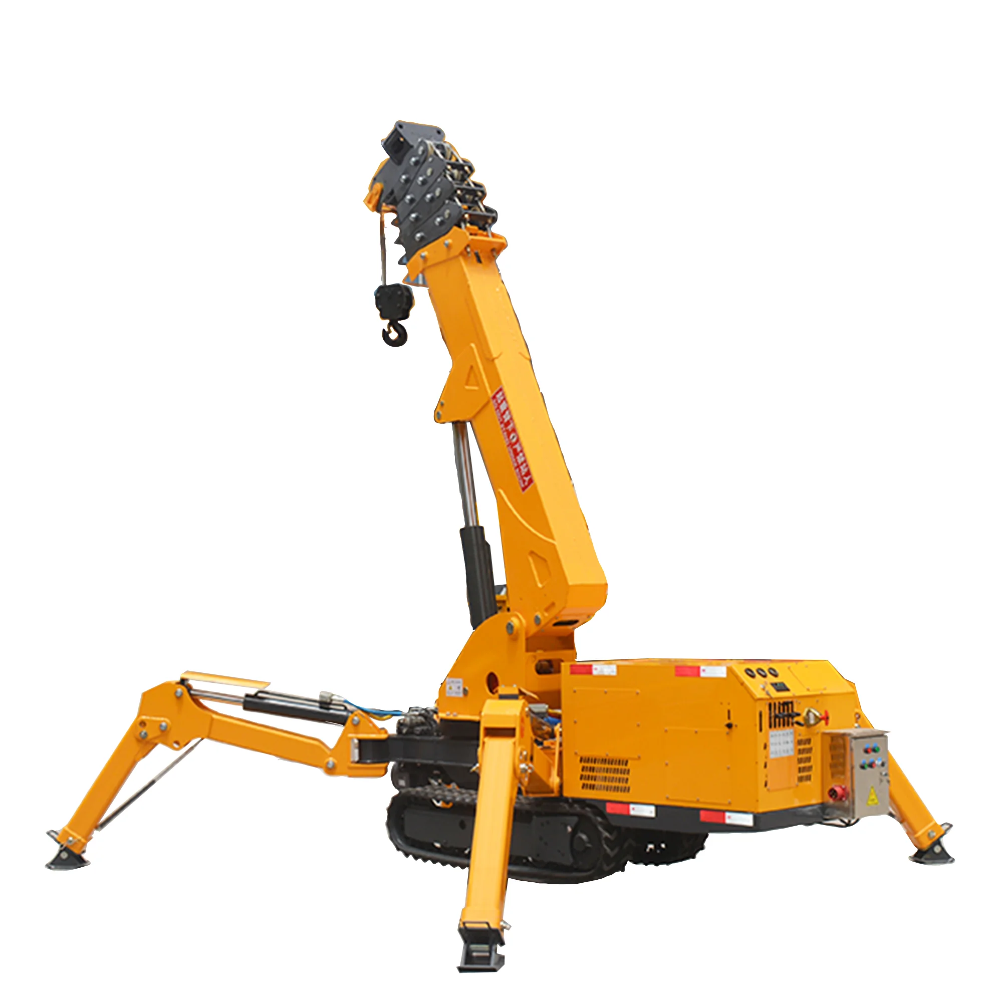 Remote controlled 2.15-21m boom Optional spider crane Suitable for disaster relief travel lift