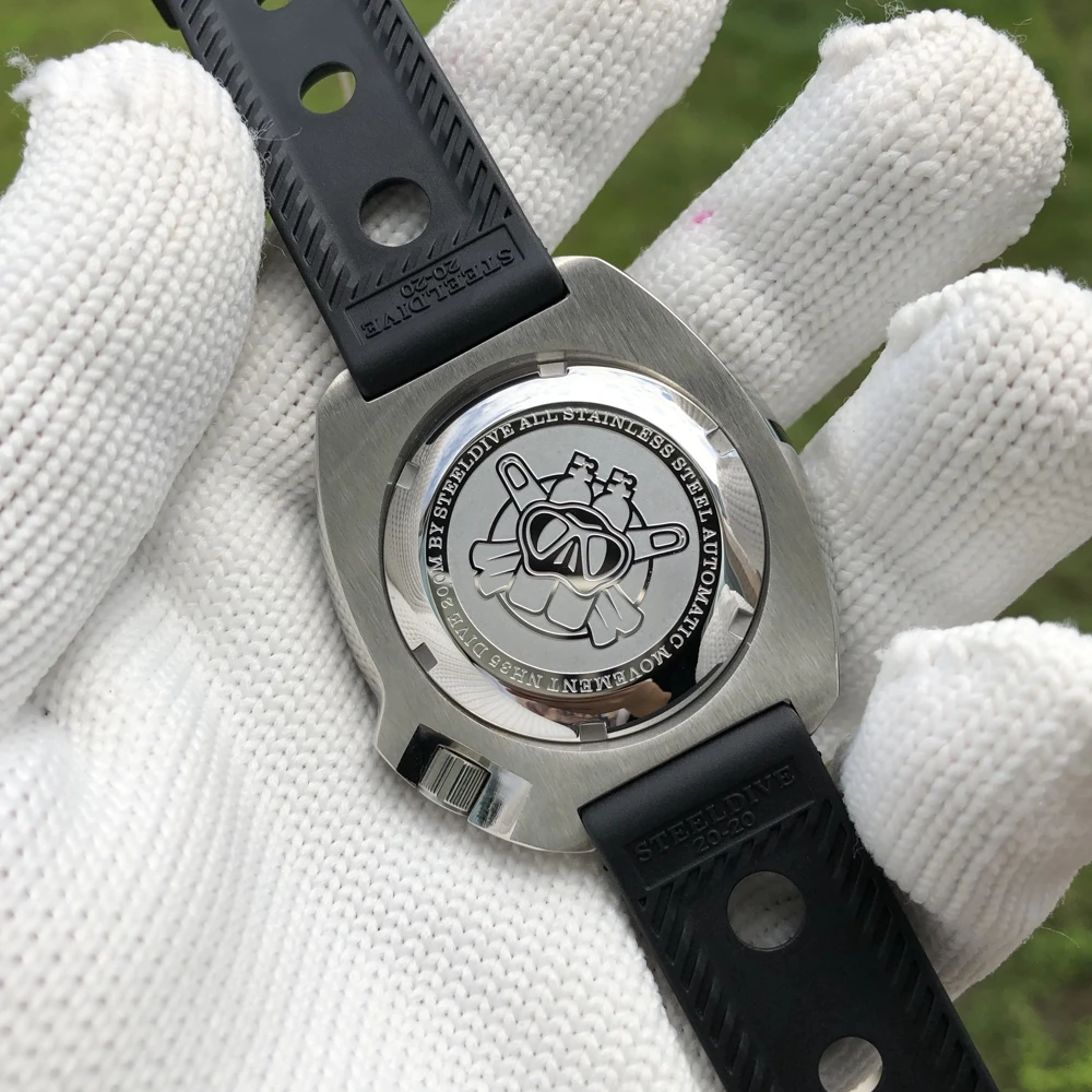 Ready to ship! SD1970J STEELDIVE High quality 20atm luxury stainless steel case dive watch men for sale