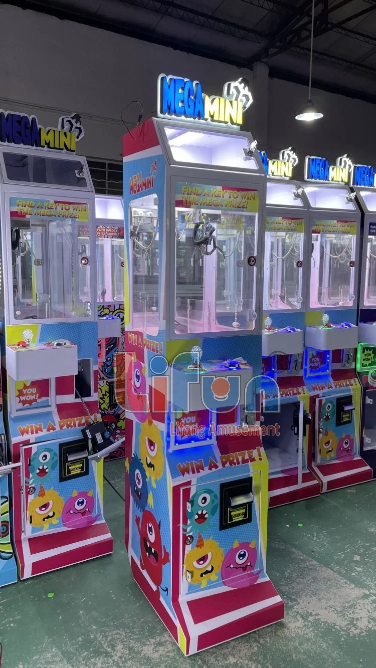 Lifun Rainny Toy Crane Machine Coin Operated Mini Doll Vending Gamer Mini Claw Machine With Bill Acceptor