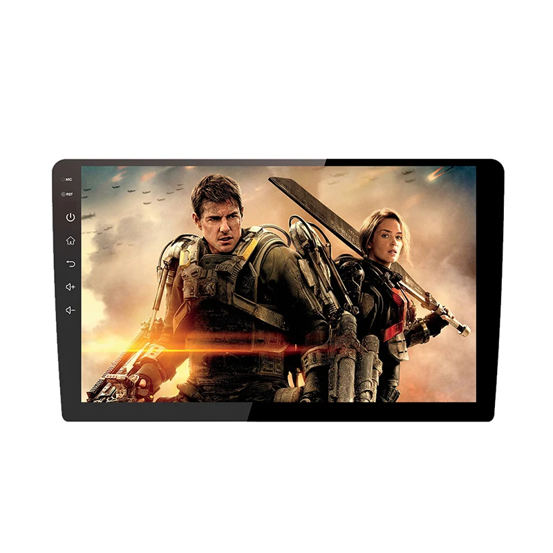 1Din Wireless Carplay system BT DSP RDS AM Radio Android 9 10Inch gps navigation Universal Car music Multimedia mp5 video Player