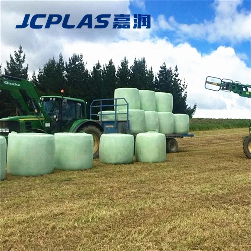 5 layers 25mic White/Green/Black Plastic Agricultural Hay Bale Wrapping Film Bale Silage Wrap Film for Grass Baler
