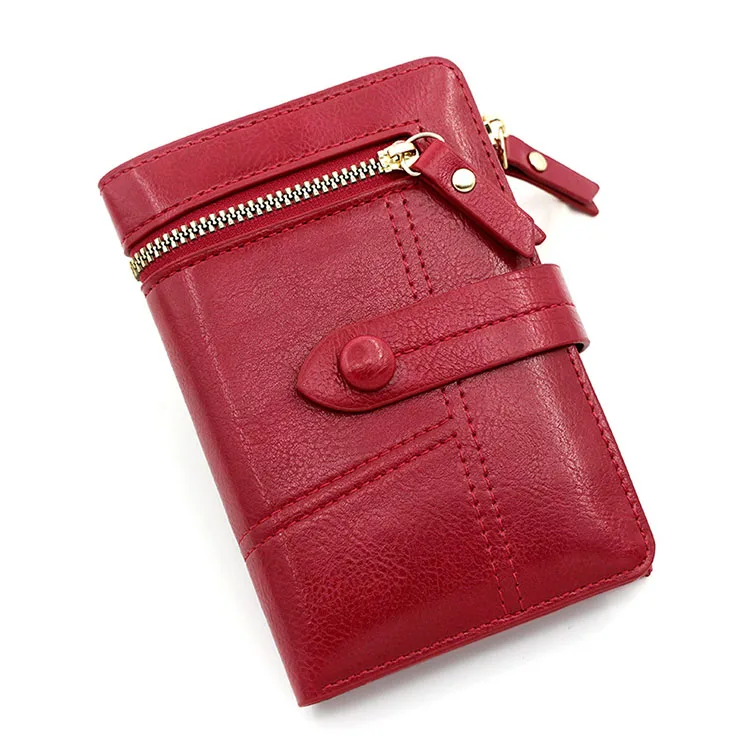 Hot selling Women Small Coin Purse Wallet Card Zipper PU Leather Wallet Holder Mini Bag Handbag Clutch Factory Price OEM