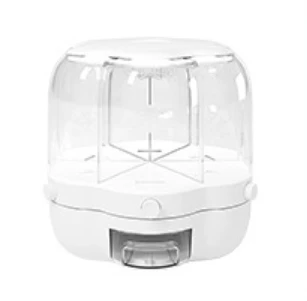 Divided Rice Bucket Rotating Grain Rice Storage Box Insect-proof and Moisture-proof Kitchen Food Storage Containers Carton 27*26