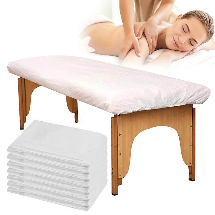 Medical Disposable Massage Table Spa Prepackaged Disposable Non woven Fabric Bed Sheets In Roll For Hospital and Beauty Salon