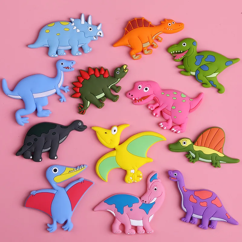 Cute And Fall-resistant Soft Dinosaur Refrigerator Magnets Creative Early Education Cartoon Children Magnet